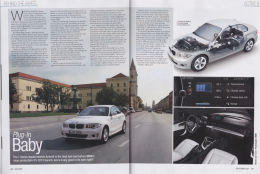 BMW Car Magazine article, 1 Series Active E electric car