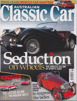 Australian Classic Car Magazine, Triumph TR3a front cover photo