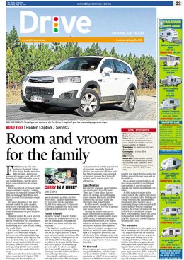 Holden Captiva Road Test, Daily Examiner Newspaper