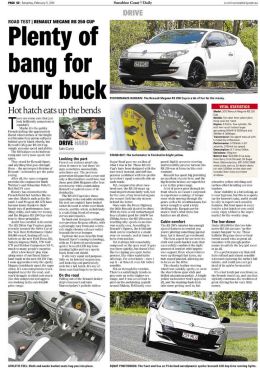 Renault Megane RS250 review, Sunshine Coast Daily Newspaper
