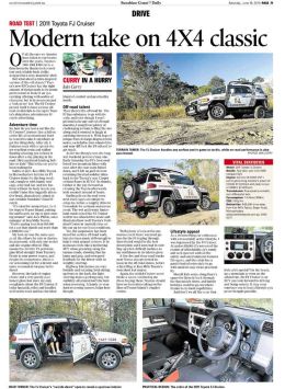 Toyota FJ Cruiser review, Sunshine Coast Daily Newspaper