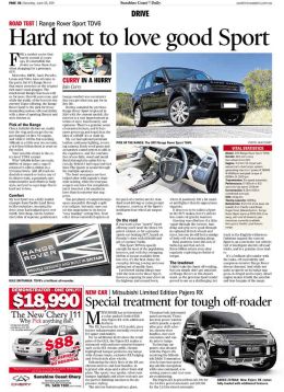 Range Rover Sport review, Sunshine Coast Daily Newspaper