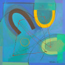 "Attraction II", acrylic on canvas (Marianne Hellwig John, 2005)