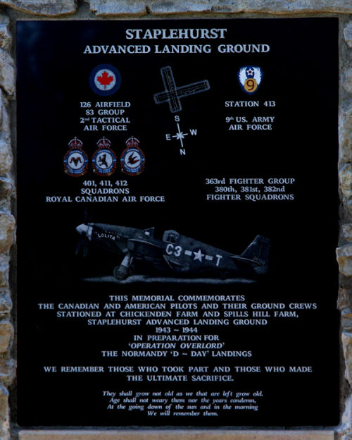 The Inscription on the ALG Memorial Staplehurst.