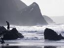 Llangrannog silhouette
