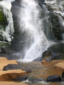 Frozen waterfall Tresaith