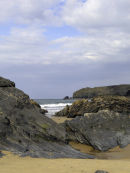 Llangrannog shoreline