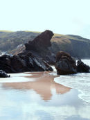 low tide llangrannog