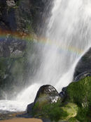 Rainbow waterfall Tresaith
