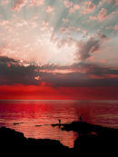 Sky on fire