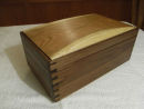 Hand made wood box in Walnut and Cherry