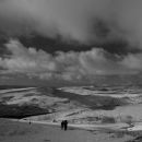 Walkers in the snow
