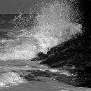 Splash on the rocks