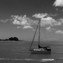 Yacht in the bay
