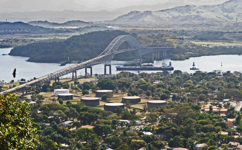 Bridge of the Americas, Entrance to Panama Canal