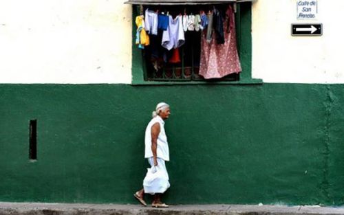 Old lady, Calle de San Francisco, Casco Veijo, Panama City