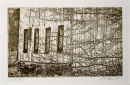 Connie's Barn - 6x10 Intaglio Print (Non-Toxic) 2007