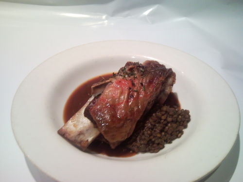Slow Cooked Lamb Shoulder with Puy Lentils