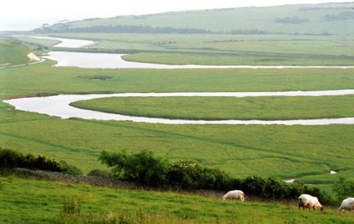 Cuckmere Haven meander, South Downs, England