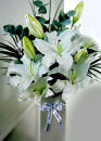 Vase White Oriental Lillies
