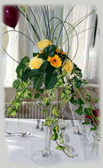 Long Stem 'Martini' Vase Table display