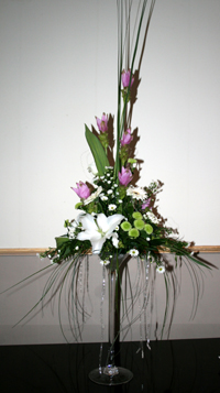 Long-Tall 'Martini' Vase Table Arrangement
