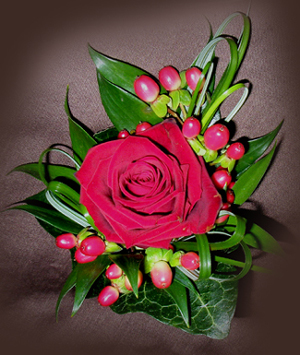 Red Rose Buttonhole for Groom