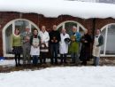 Clock course in the snow