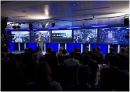 Chris Dedicoat and 5 x 103 inch plasma screens 