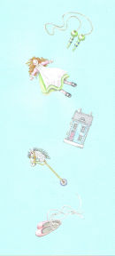 Greetings card "Girls Toys"