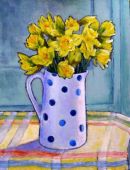 Daffodils in My Blue Spotty Jug