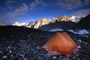 Camping on the Baltoro Glacier, Karakoram, Pakistan