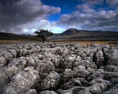 Ingleborough from Twistleton Scars, Yorkshire Dales