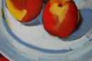 Still Life three apples (green ground), detail, 2008
