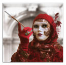 Carnival girl in red