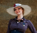 Steampunk Event, Lincoln.  A visitor from Poland.