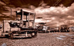 Fishing boat tractors at Weybourne