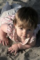 The one-year-old...ruler of all she surveys.