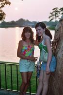 Paula and Melanie at Epcot Center.