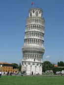 One of the many leaning towers in this city.