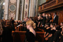 Performing during a Mass at St. Peter's Basilica.