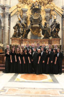 In front of the altar at St. Peter's. 
