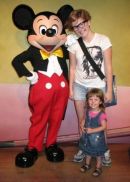 With Auntie Mel and Minnie's better half.