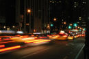 The traffic never stops in the city that never sleeps...