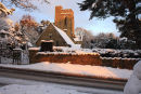 Christ Church Fairwarp bathed in golden light