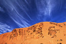 Markings on face of Uluru