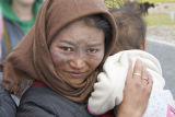 Nomad woman and child
