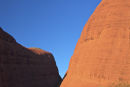 The Olgas gorge walls