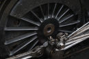 Steam train wheel