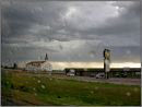 Cimarron Mall and Church.